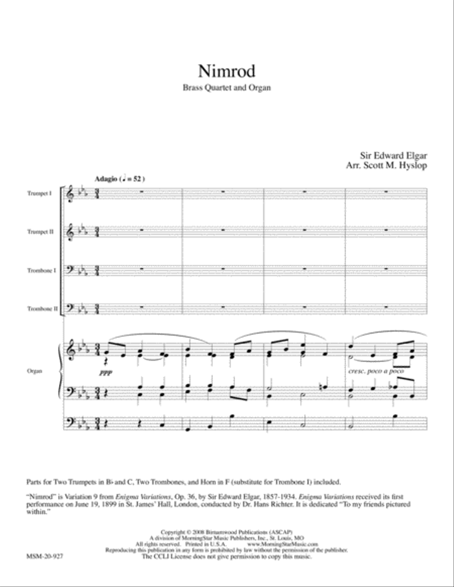 Nimrod Organ scores gallery preview page 2