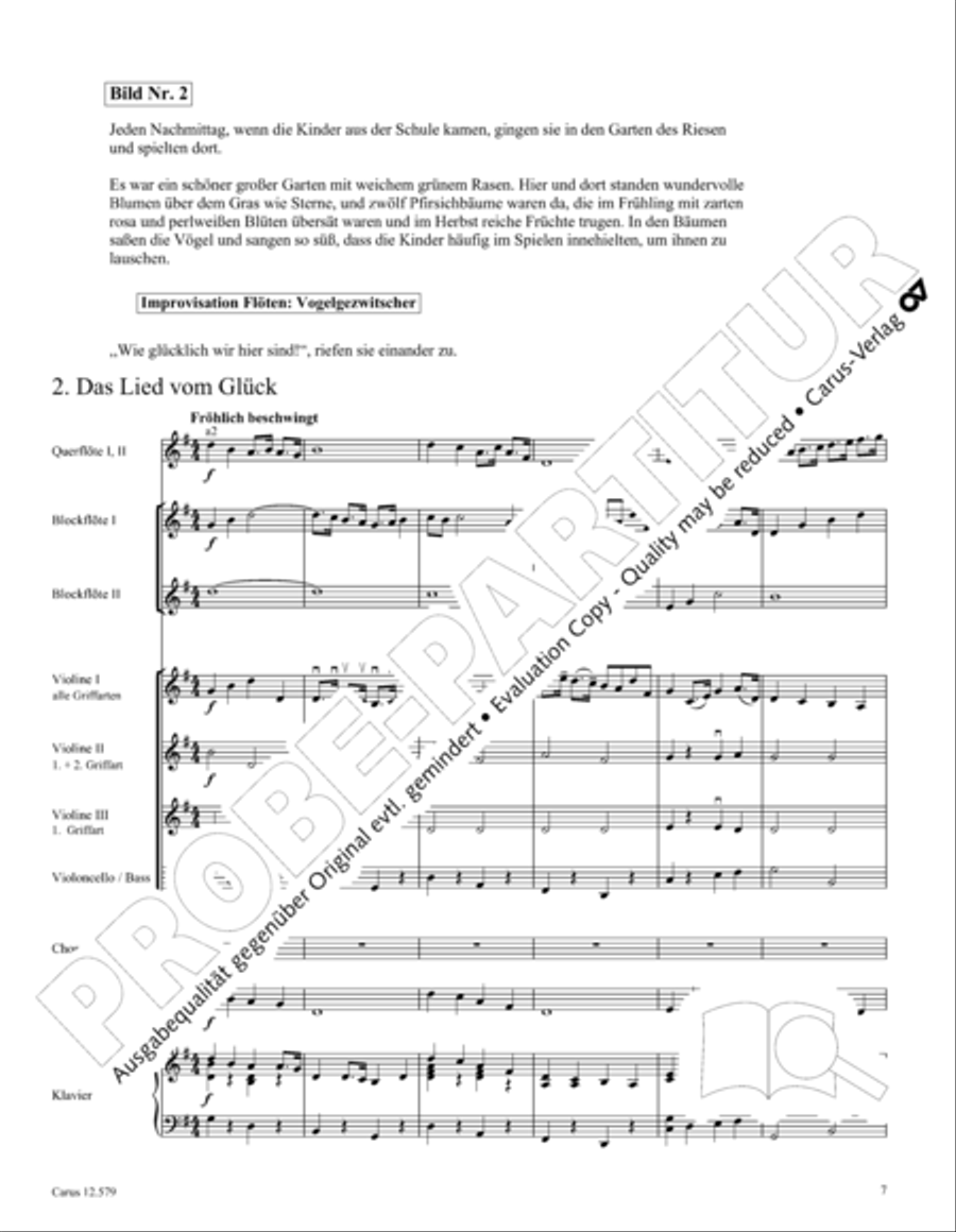 Der Garten des Riesen Children's Choir scores gallery preview page 12