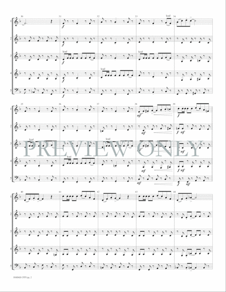Dodge City Woodwind Ensemble scores gallery preview page 5