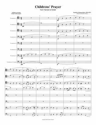 Childrens’ Prayer from Hansel Gretel for 8-part Trombone Ensemble / Choir