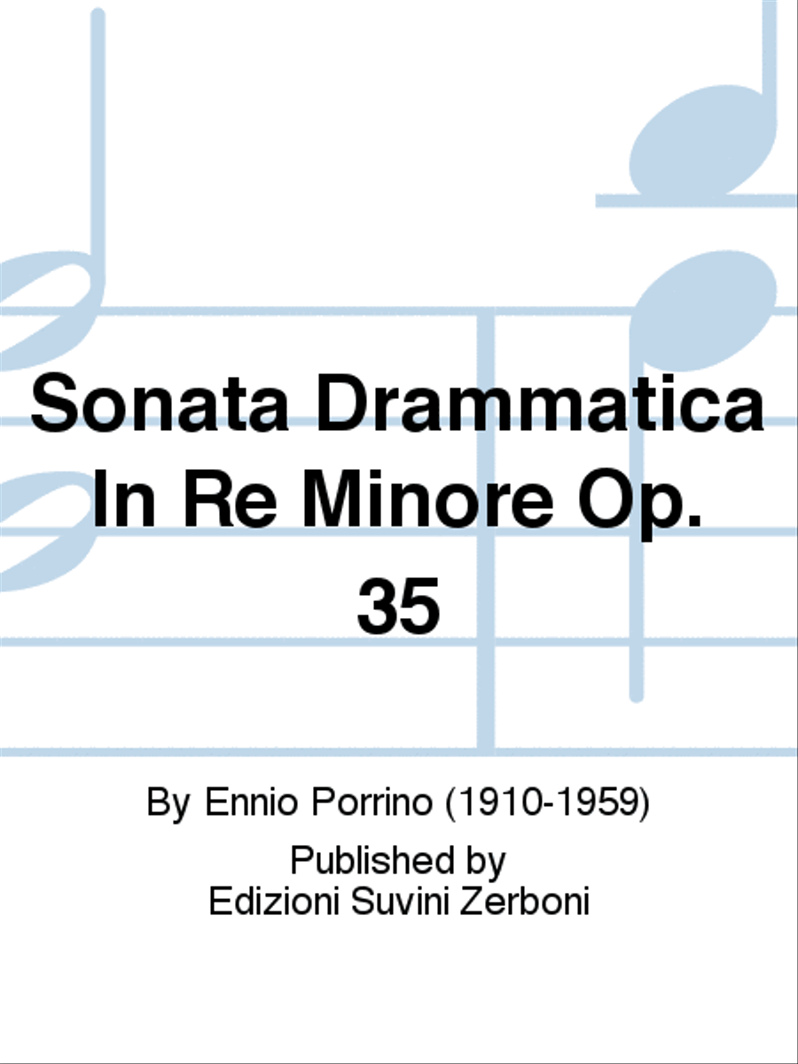 Sonata Drammatica In Re Minore Op. 35 Piano Duet scores gallery preview page 1