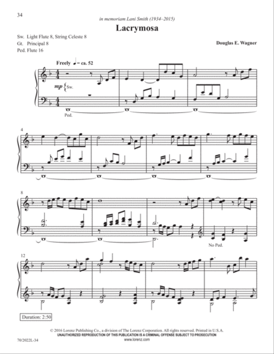 Easy Organ Library, Vol. 61 Organ Solo scores gallery preview page 14
