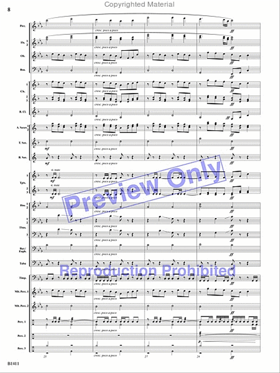 Pirates! Pirates! Concert Band scores gallery preview page 7