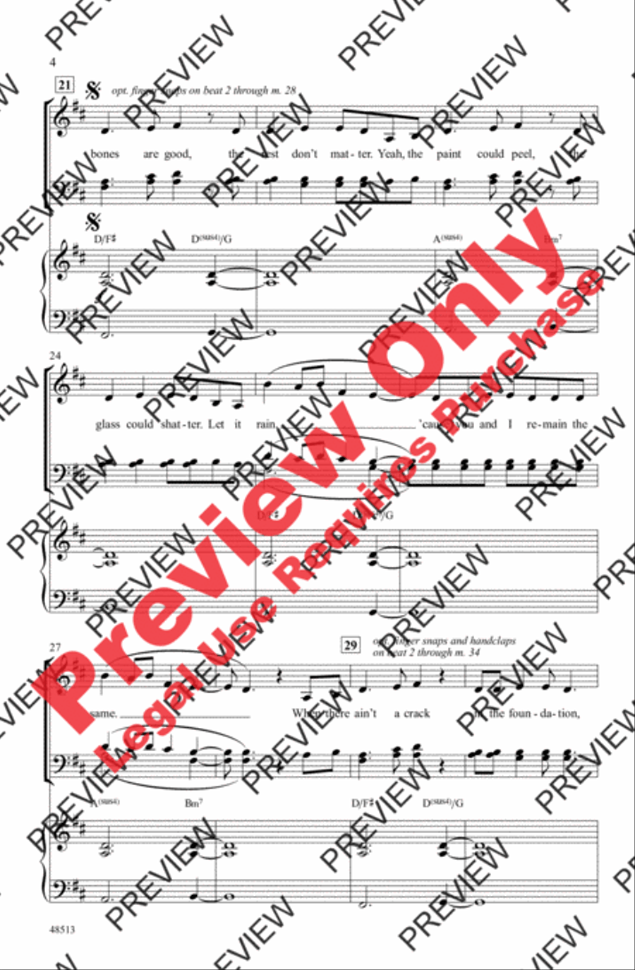 The Bones 4-Part scores gallery preview page 4