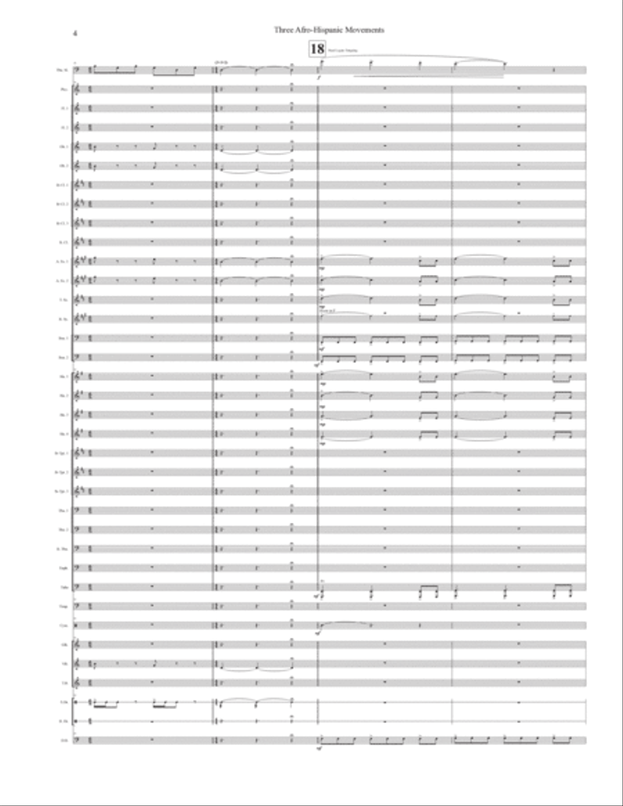Three Afro-Hispanic Movements For Trombone and Concert Band (Revised Edition 2024)