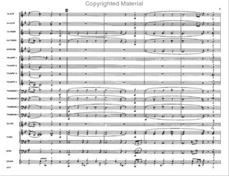 O Come, All Ye Faithful Jazz Ensemble scores gallery preview page 6