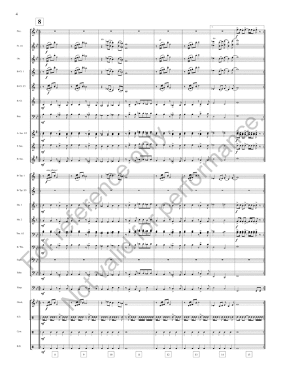 Bound Away Bound Away Concert Band scores gallery preview page 5