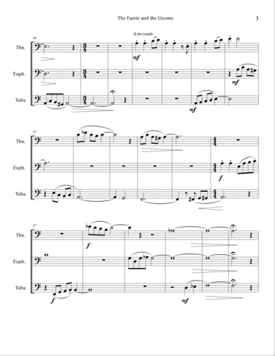 The Faerie and the Gnome Brass Ensemble scores gallery preview page 4