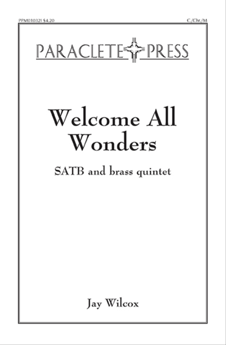 Welcome All Wonders! Welcome All Wonders! Choir scores gallery preview page 1