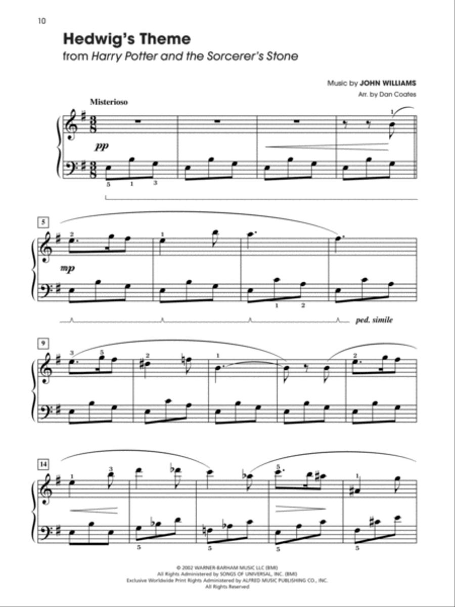 Harry Potter -- Sheet Music from the Complete Film Series