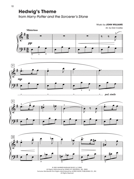 Harry Potter -- Sheet Music from the Complete Film Series by John Williams Easy Piano - Sheet Music