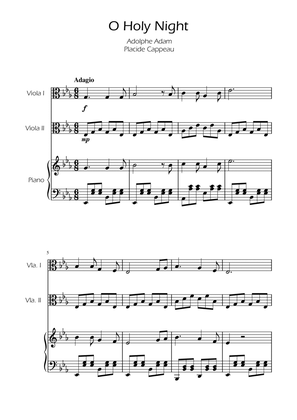 O Holy Night - Viola Duet w/ Piano