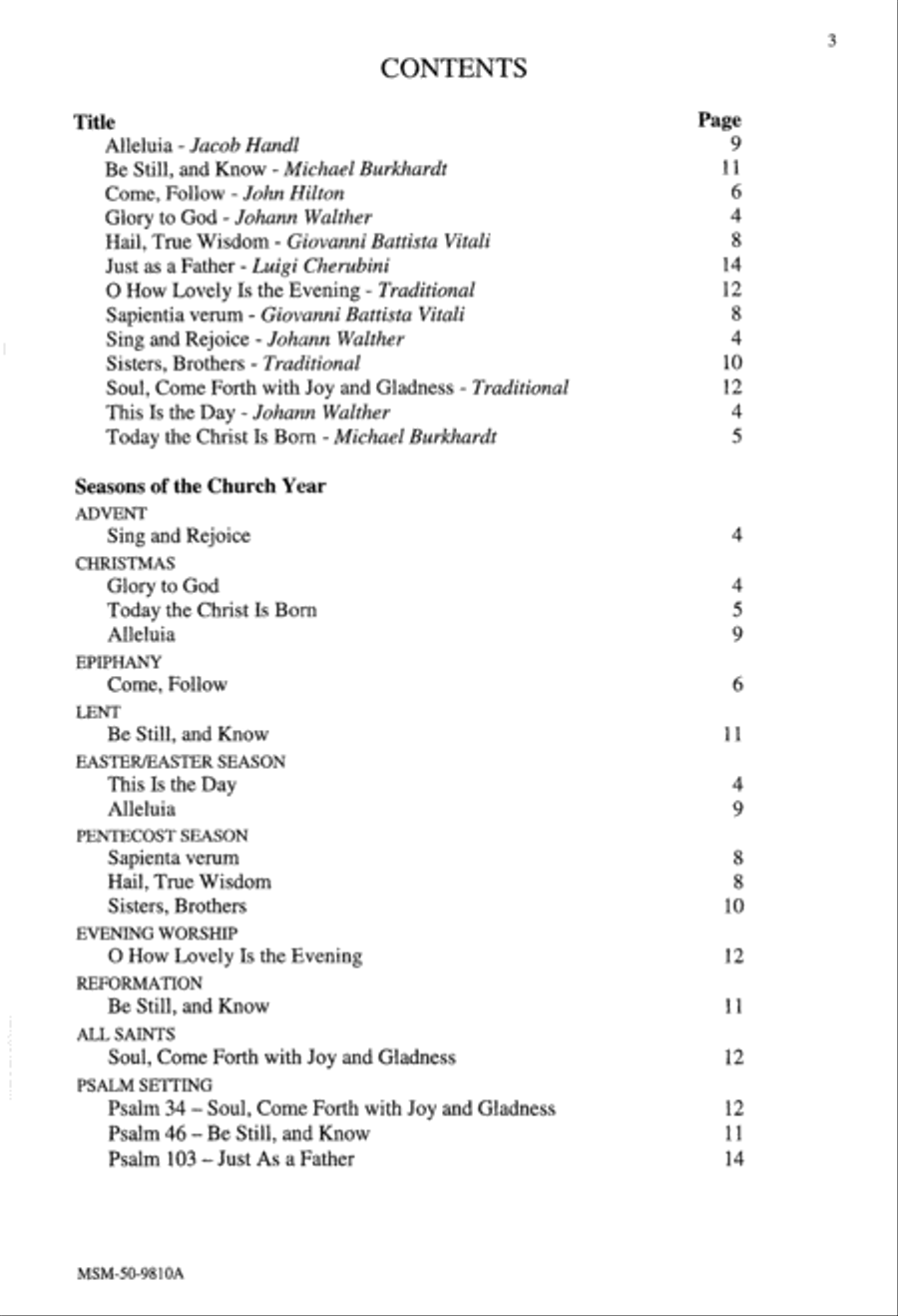 Canons for the Church Year, Set 3 Unison Choir scores gallery preview page 3