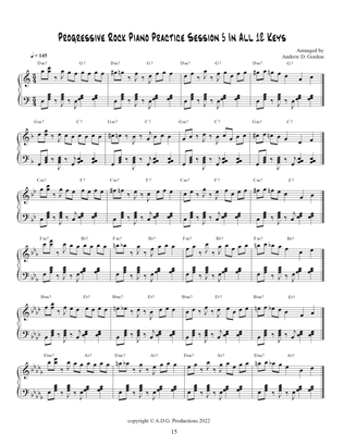 Progressive Rock Piano Practice Session 5 In All 12 Keys
