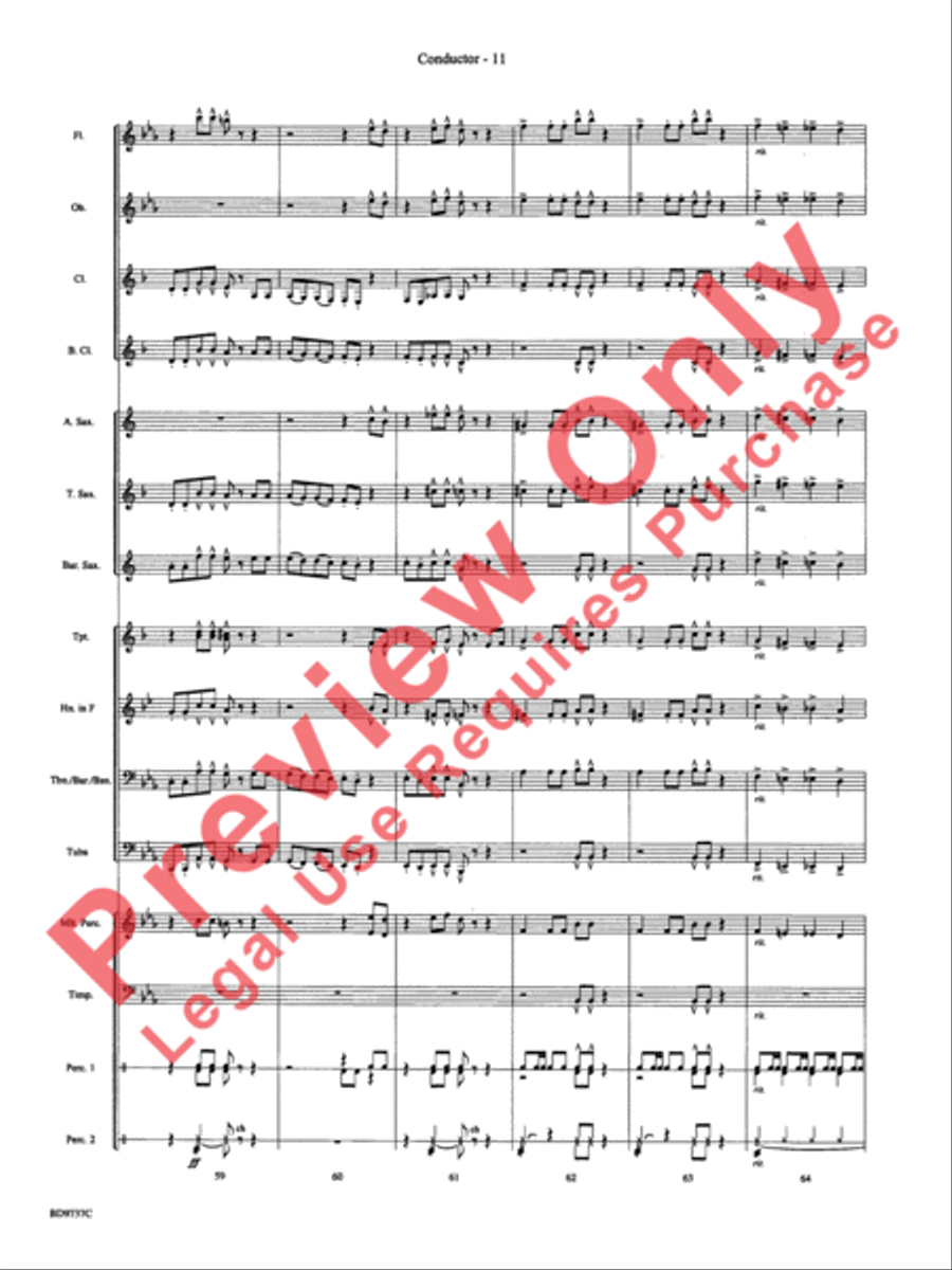 Sousa - The March King Sousa - The March King Concert Band scores gallery preview page 13