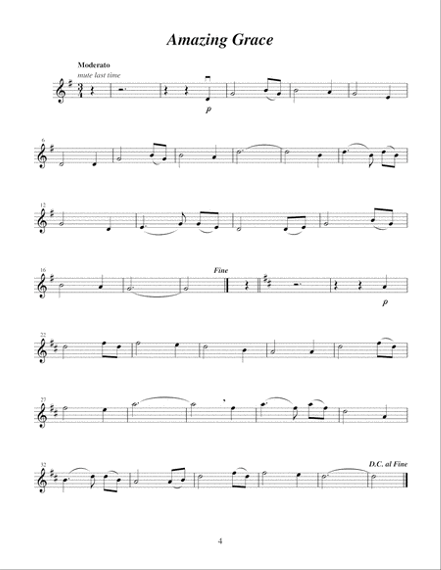 Hymn Favorites for Violin Violin Solo scores gallery preview page 5