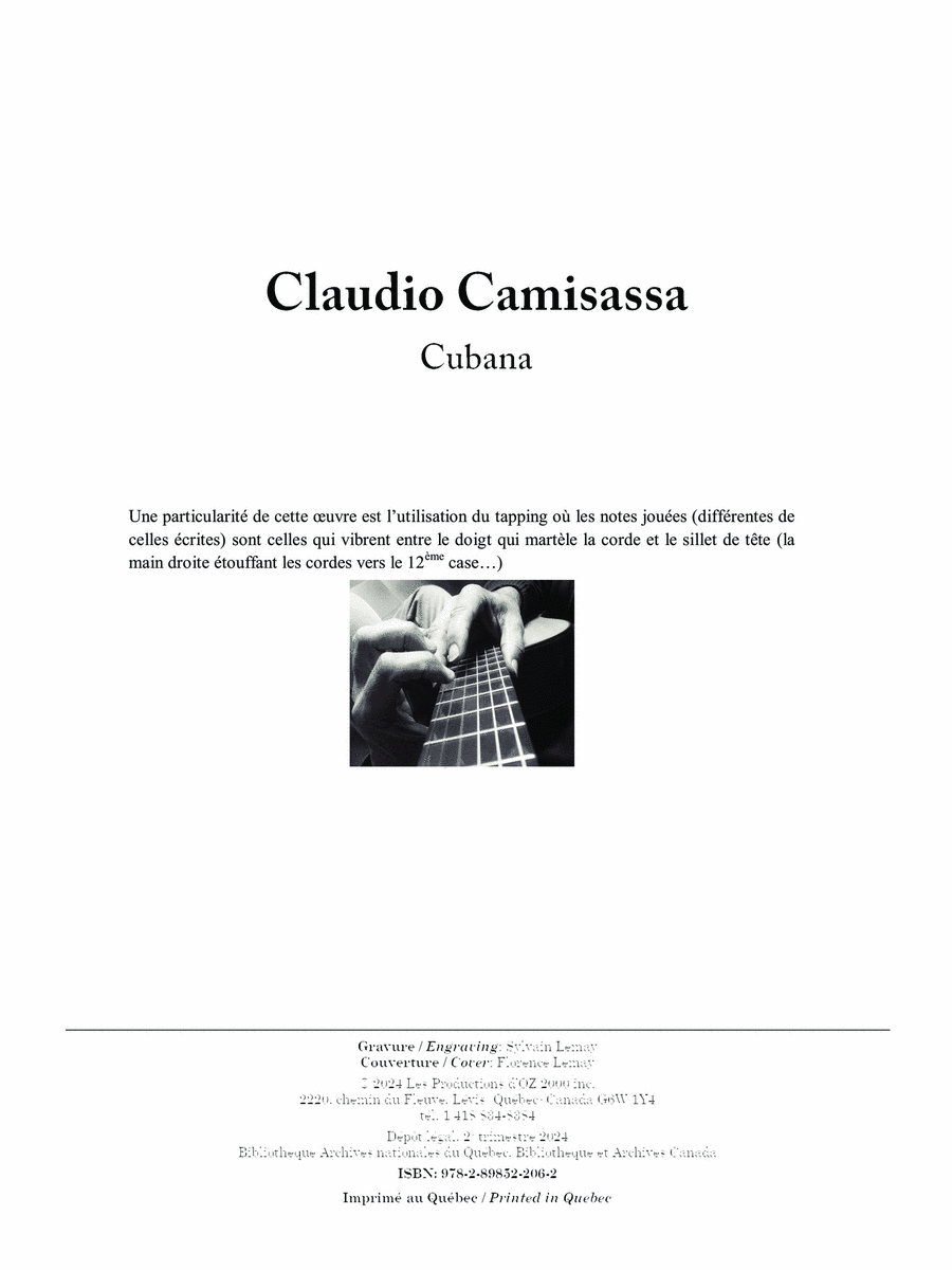 Cubana Guitar Ensemble scores gallery preview page 1