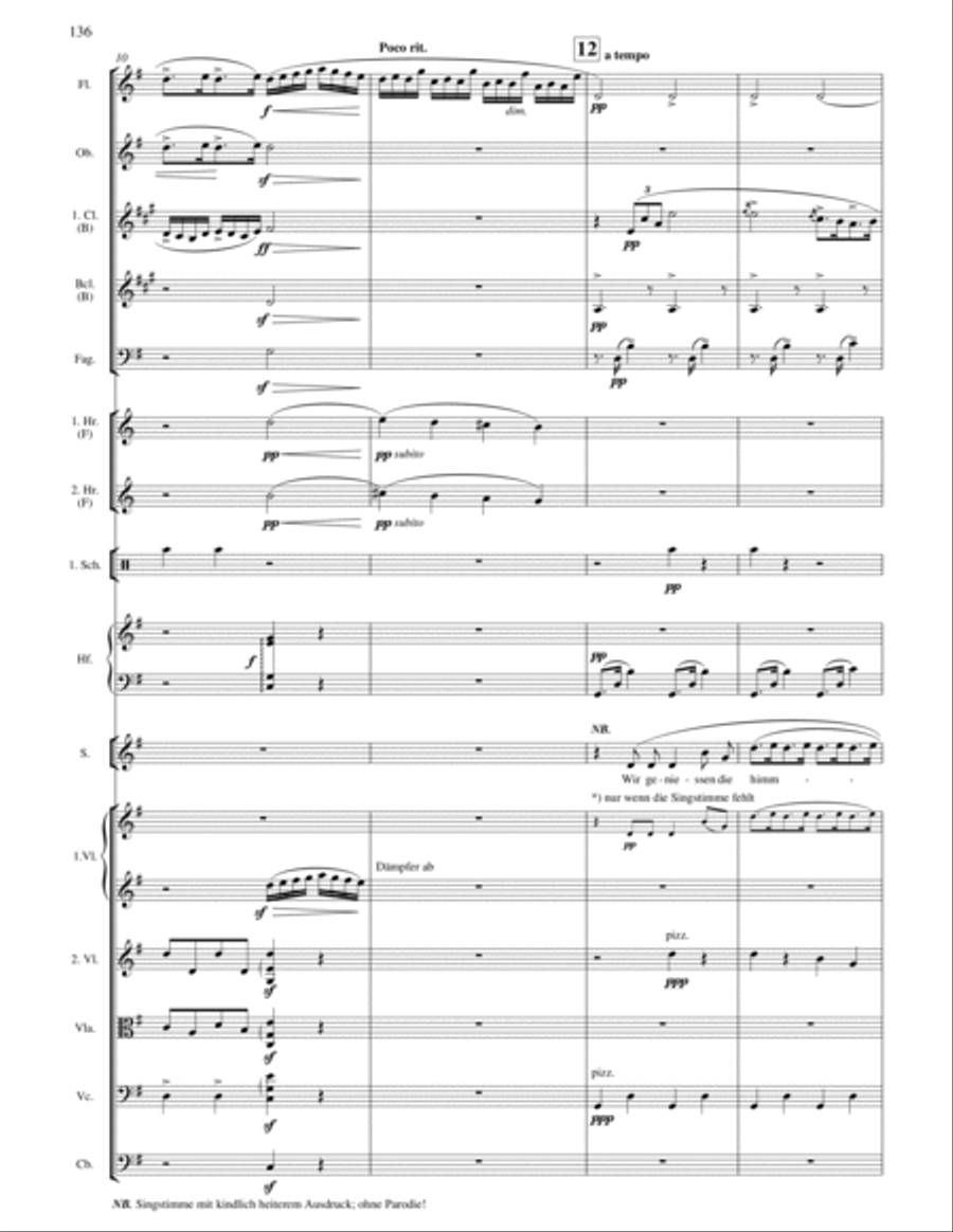 Mahler (arr. Lee): Symphony No. 4 in G Major 4th movement, Full Score Chamber Orchestra scores gallery preview page 4