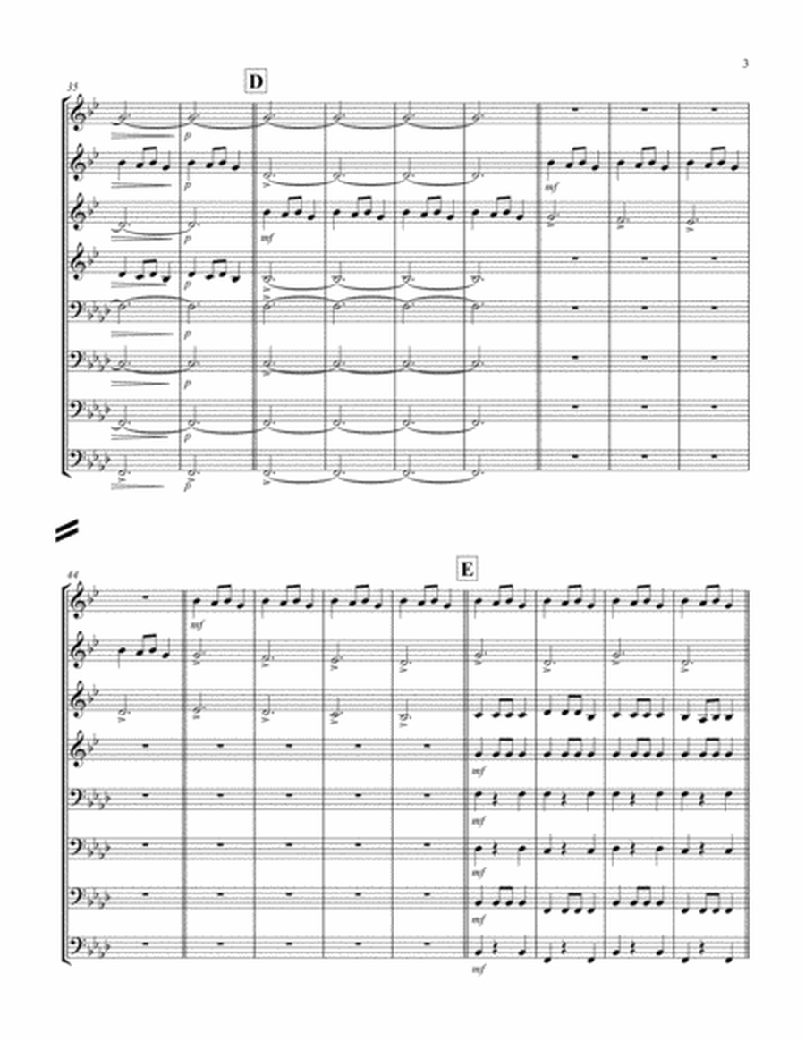 Carol of the Bells (F min) (Brass Octet - 4 Trp, 3 Trb, 1 Tuba) image number null