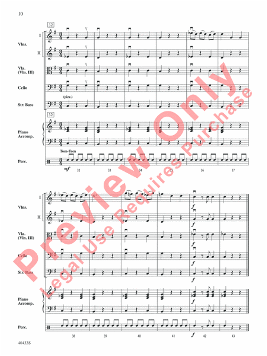 The Hobbit: An Unexpected Journey, Selections from String Orchestra scores gallery preview page 11