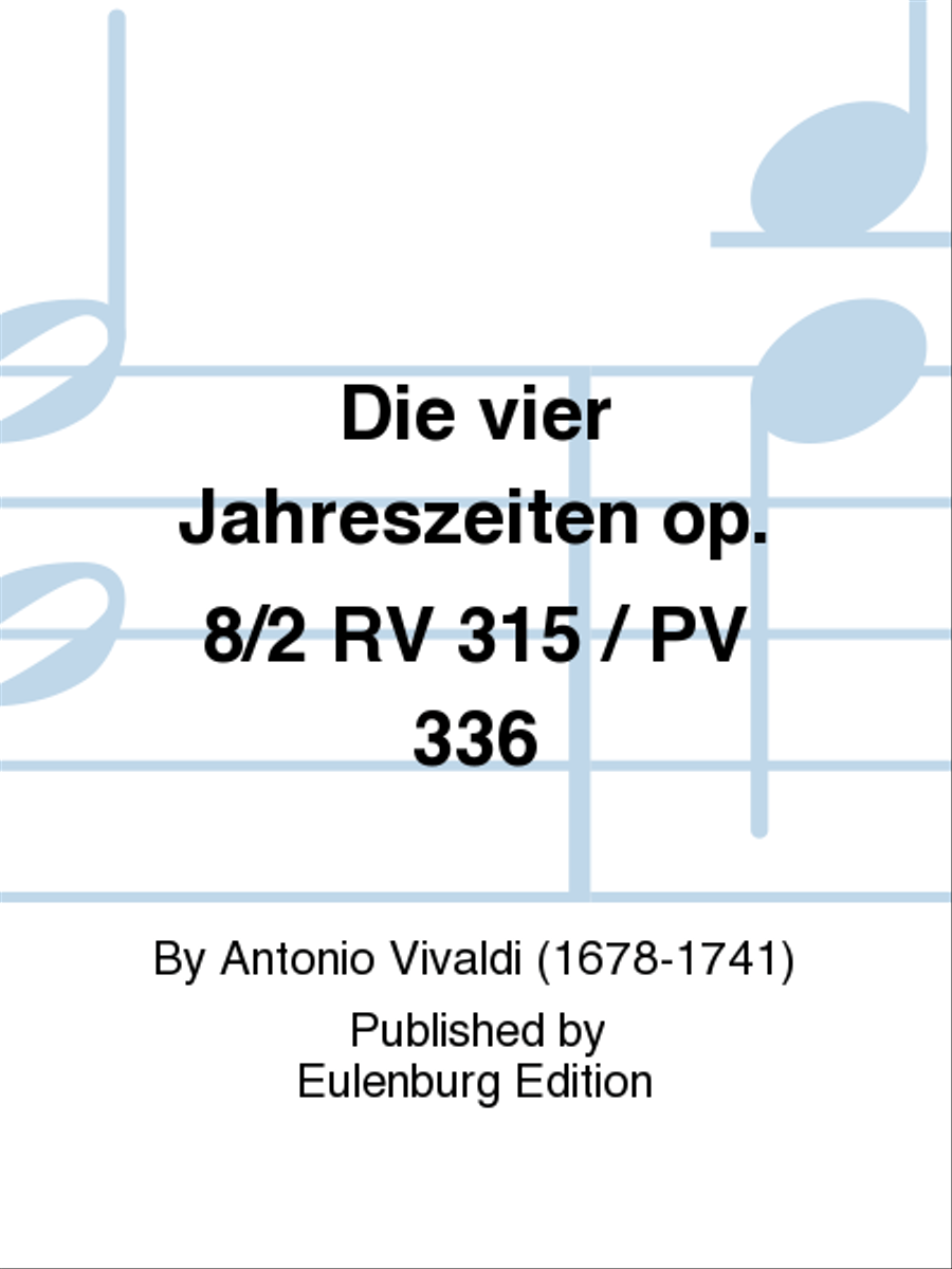 Le quattro stagioni (The four seasons) Op. 8/2 RV 315 Part scores gallery preview page 1