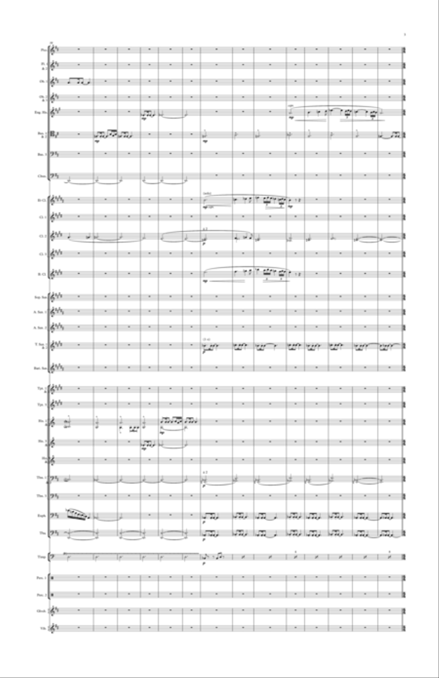 Delius Paris - Song of a Great City Small Ensemble scores gallery preview page 3