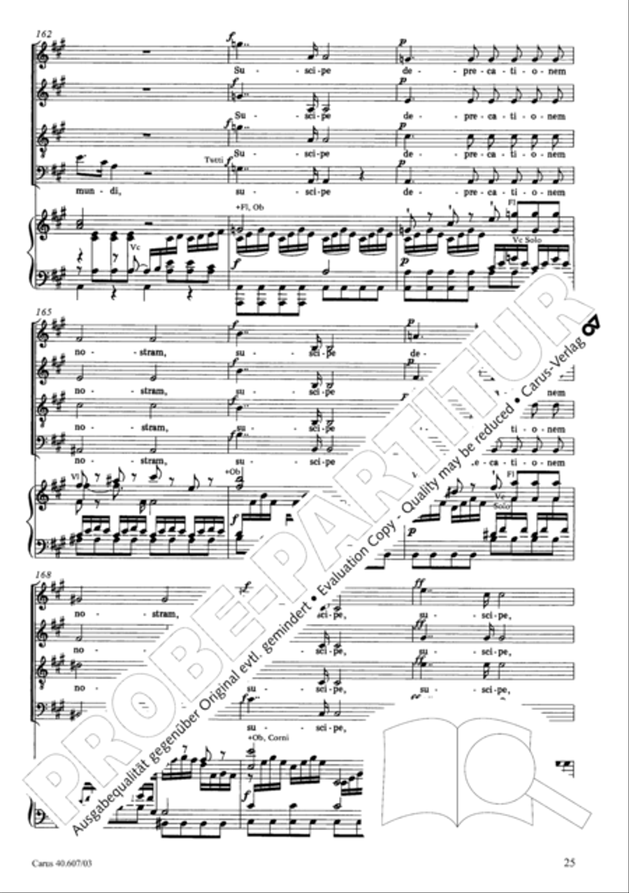 Mass in time of war (Missa in tempore belli) 4-Part scores gallery preview page 32