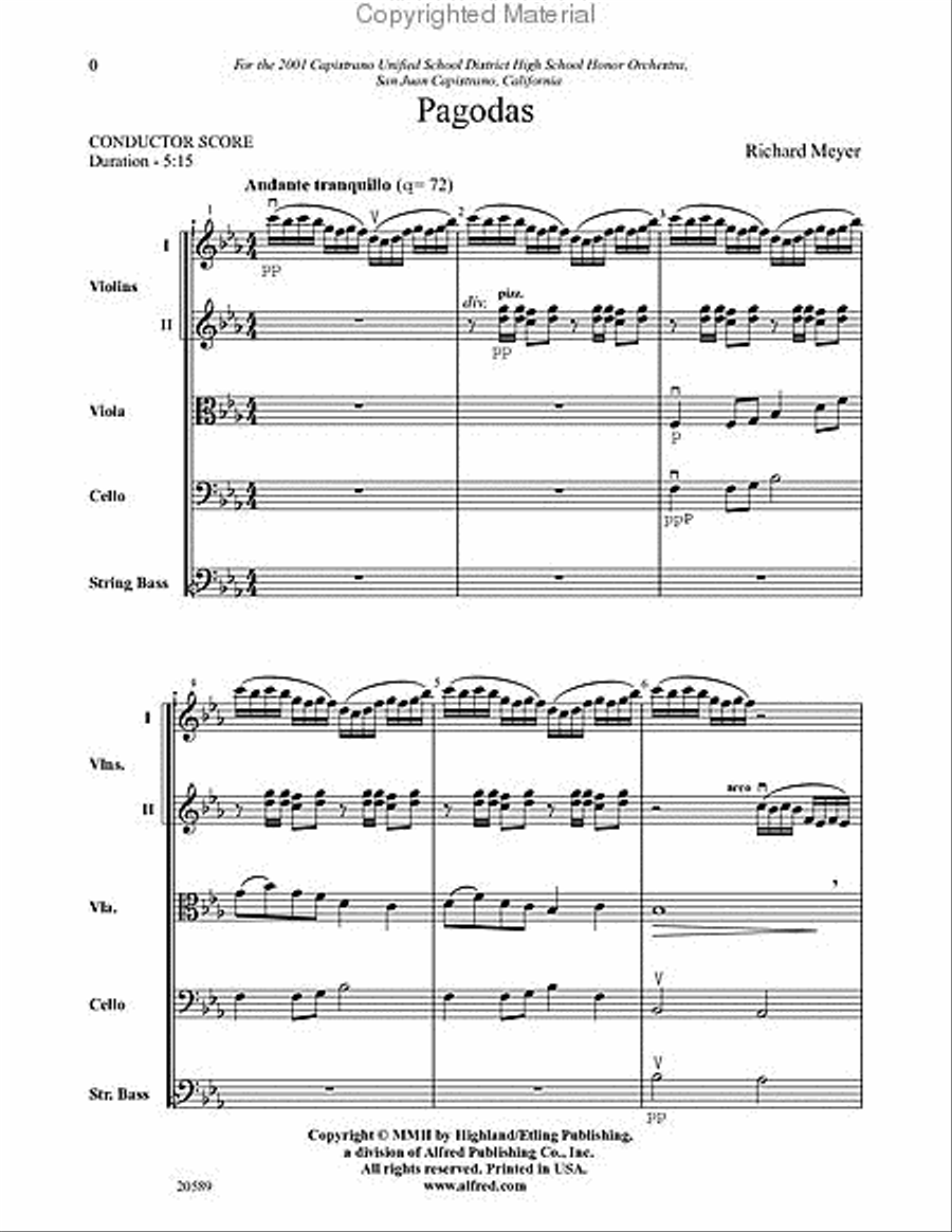 Pagodas String Orchestra scores gallery preview page 2