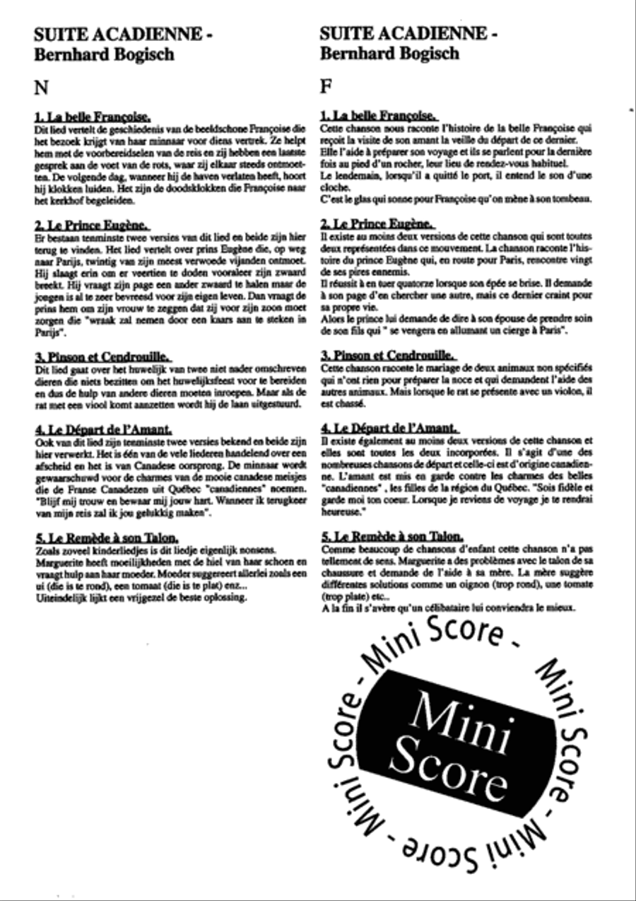Suite Acadienne Concert Band scores gallery preview page 49
