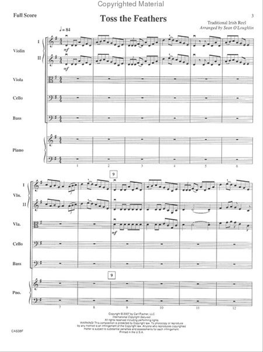 Toss the Feathers Toss the Feathers String Orchestra scores gallery preview page 2