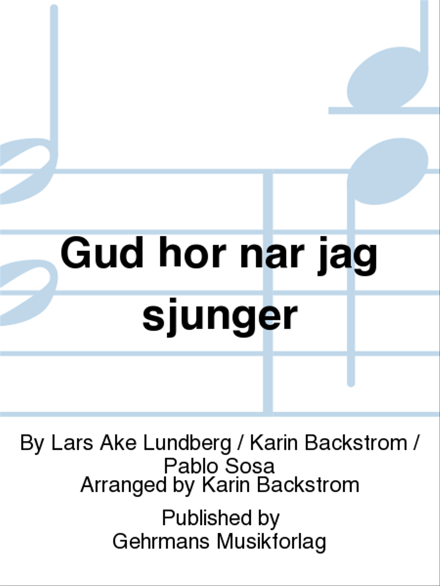 Gud hor nar jag sjunger