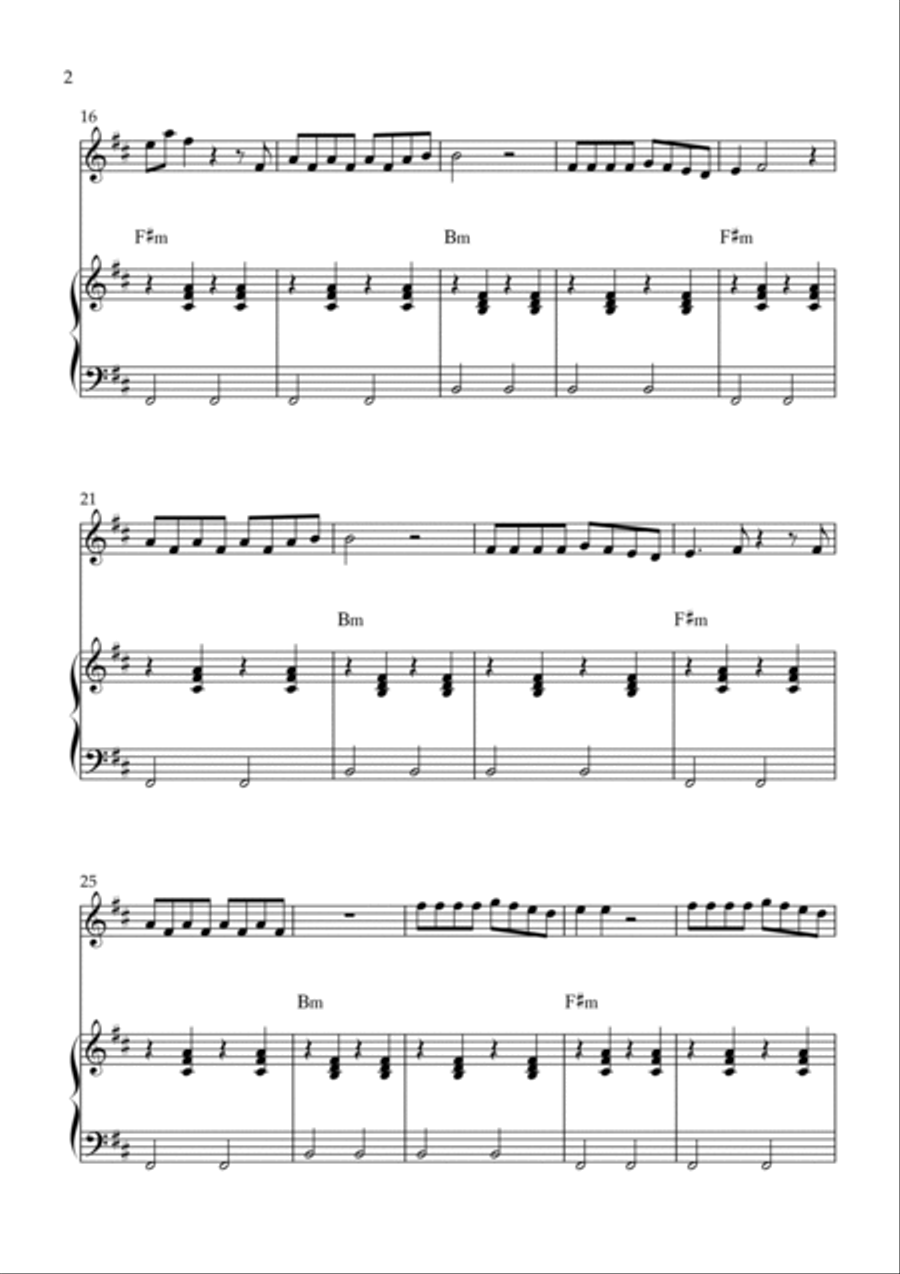 Hotline Bling Violin Solo scores gallery preview page 2