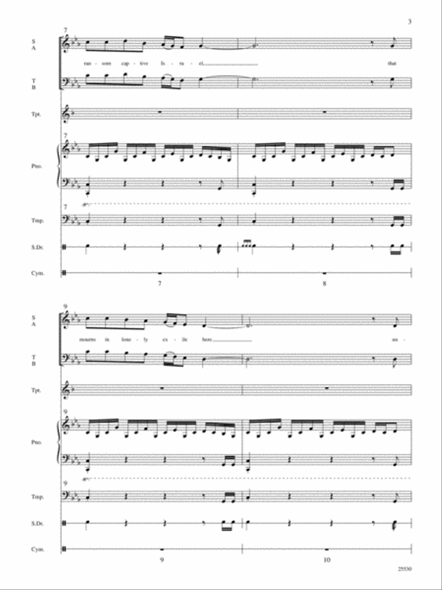 O Come, O Come, Emmanuel Choir scores gallery preview page 4