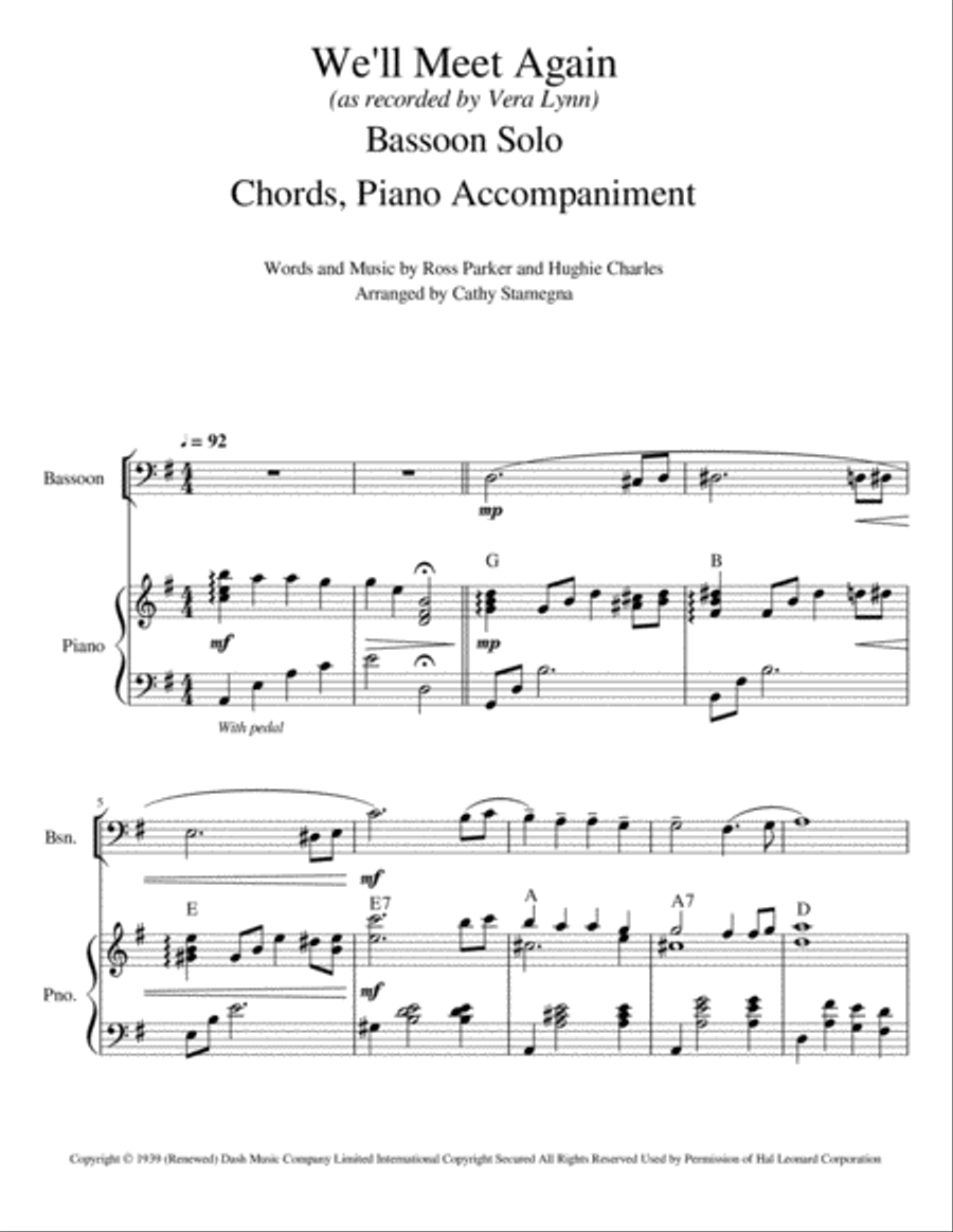 We'll Meet Again Small Ensemble scores gallery preview page 3