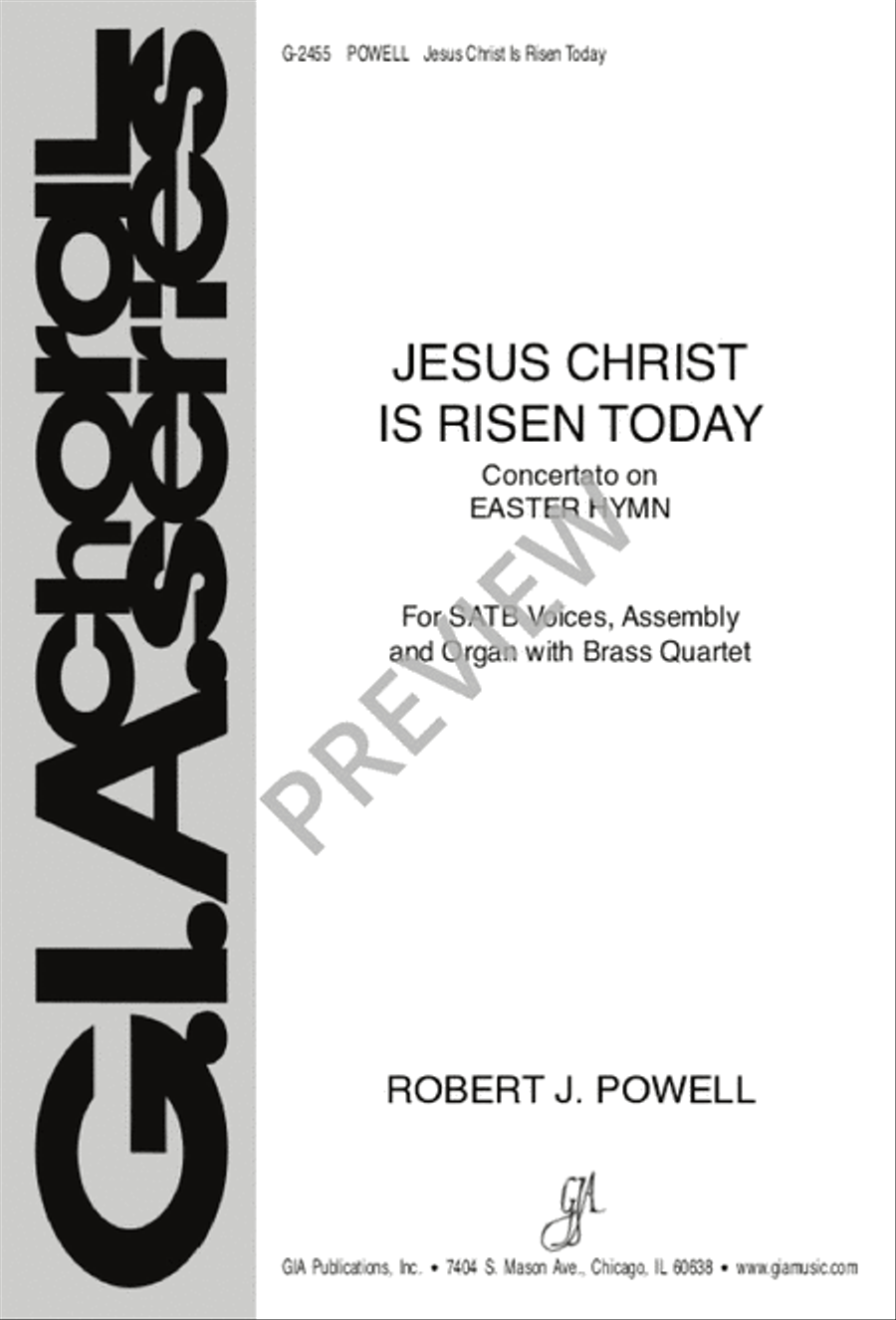 Jesus Christ Is Risen Today 4-Part scores gallery preview page 2