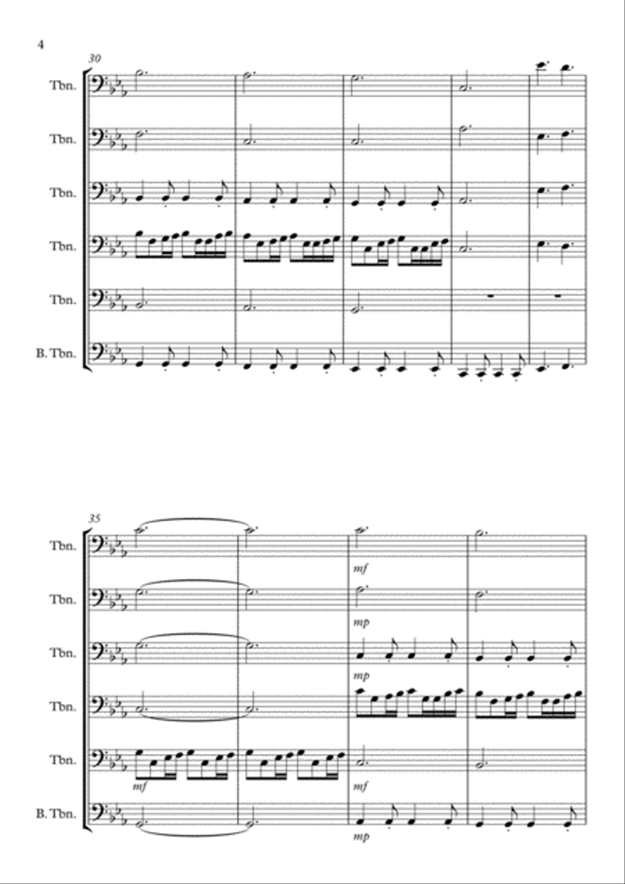 Jetthanat.T Jetthanat.T Brass Ensemble scores gallery preview page 4