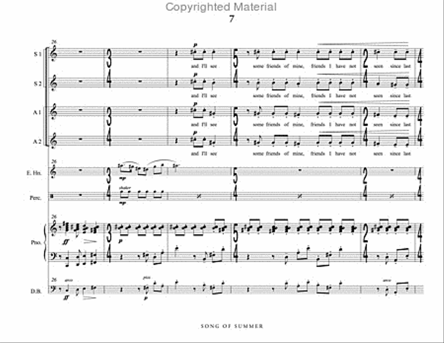 Song of Summer Song of Summer SSAA scores gallery preview page 8