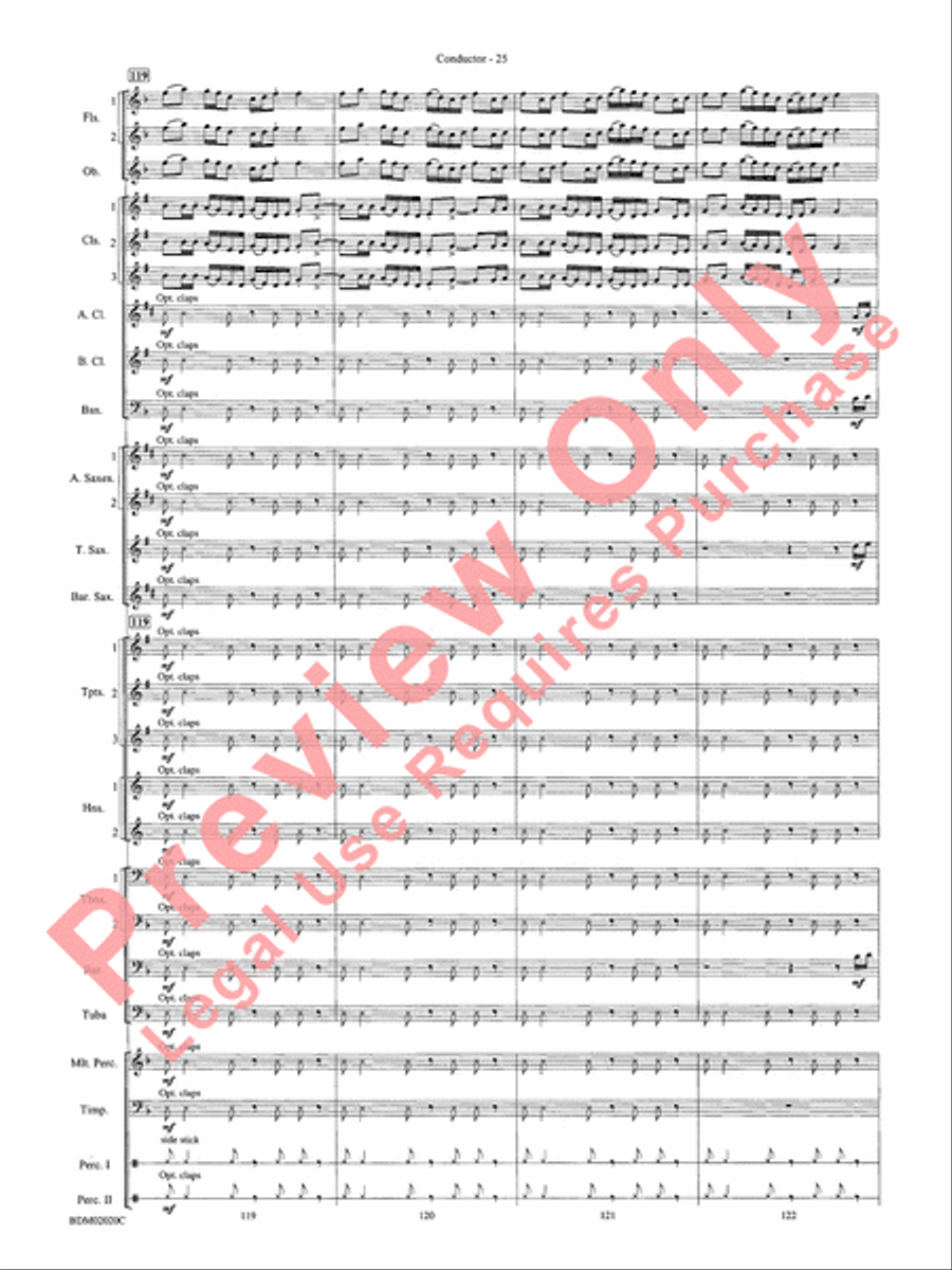 Prairiesong Concert Band scores gallery preview page 28