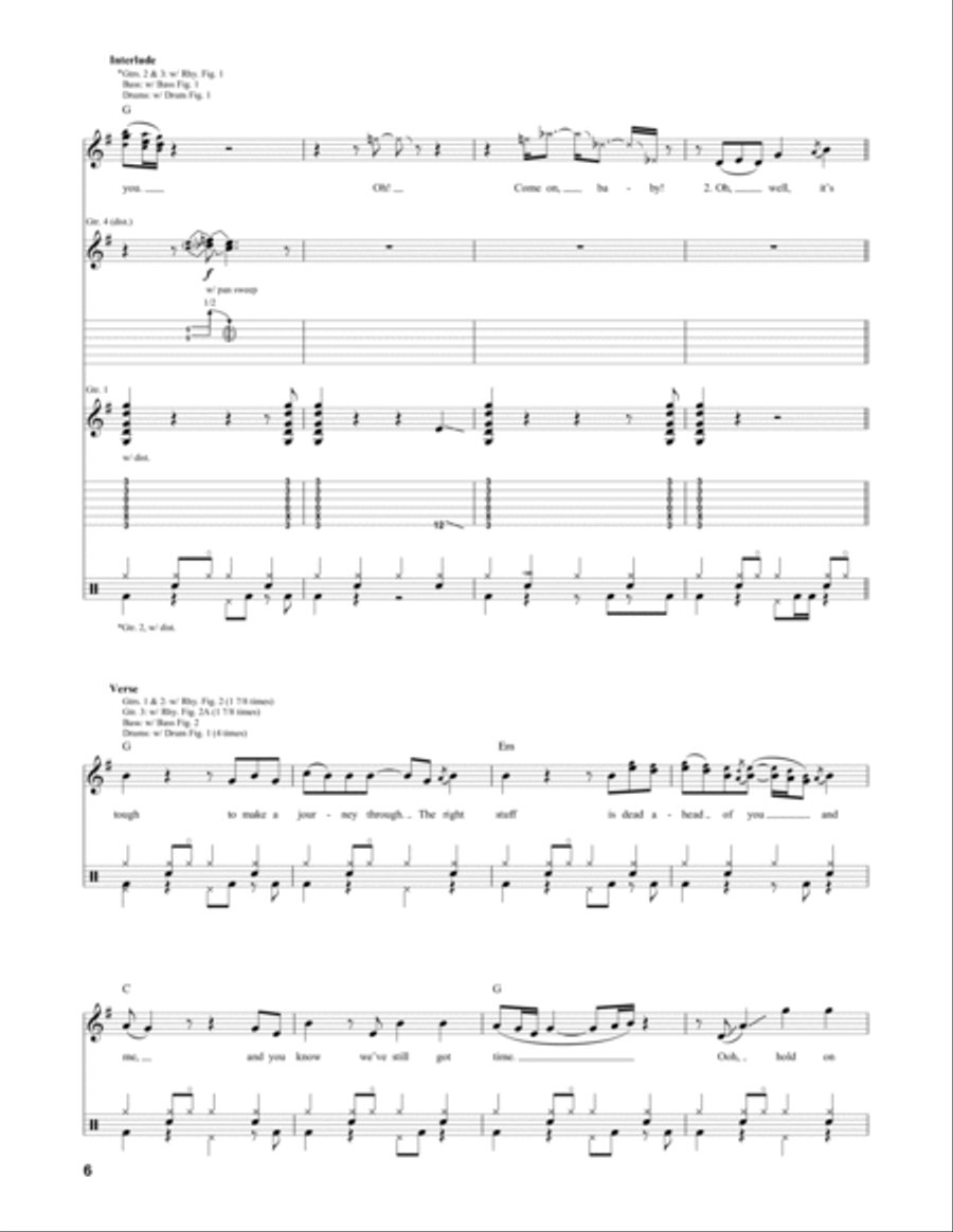 Driven By You Bass Voice scores gallery preview page 6