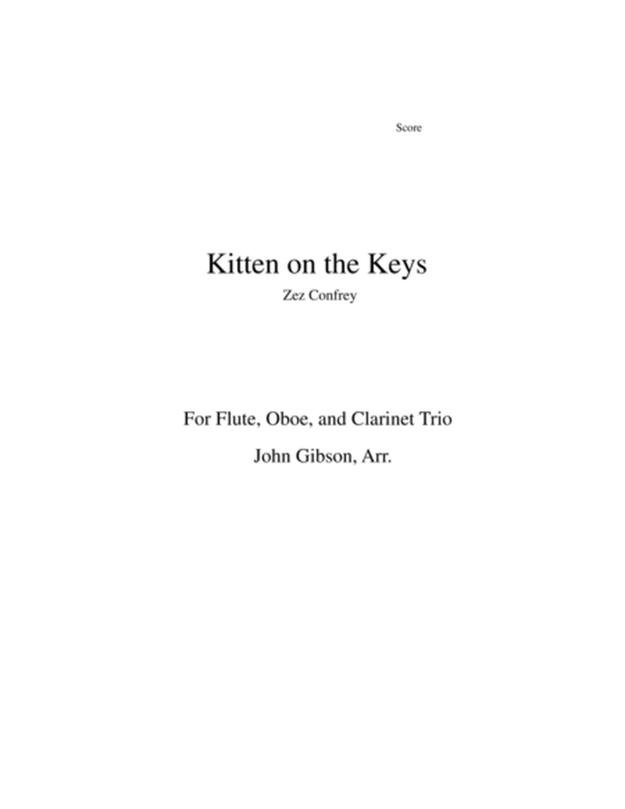 Kitten on the Keys for flute, oboe, and clarinet trio image number null