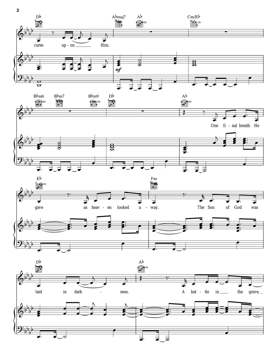Forever (We Sing Hallelujah) Piano, Vocal, Guitar scores gallery preview page 2