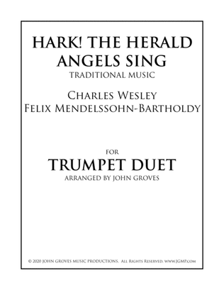 Book cover for Hark! The Herald Angels Sing - Trumpet Duet