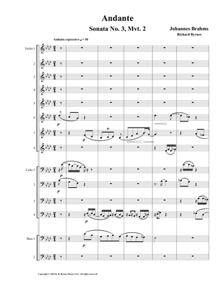 Andante, Op. 5, Mvt. 2 (String Orchestra)