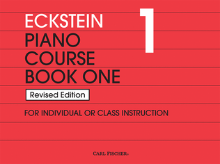 Eckstein Piano Course Book One