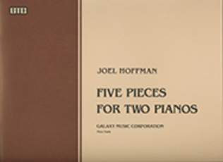 Book cover for Five Pieces for Two Pianos