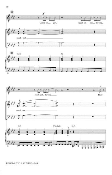 Reach Out I'll Be There (arr. Alan Billingsley)