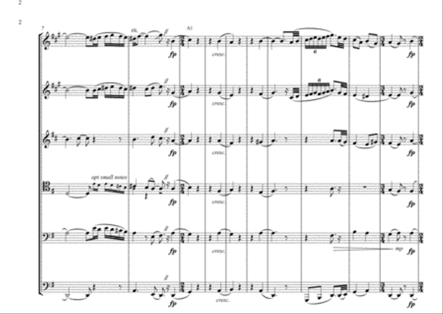 Fanfare of The New Land! Fanfare of The New Land! Brass Ensemble scores gallery preview page 2