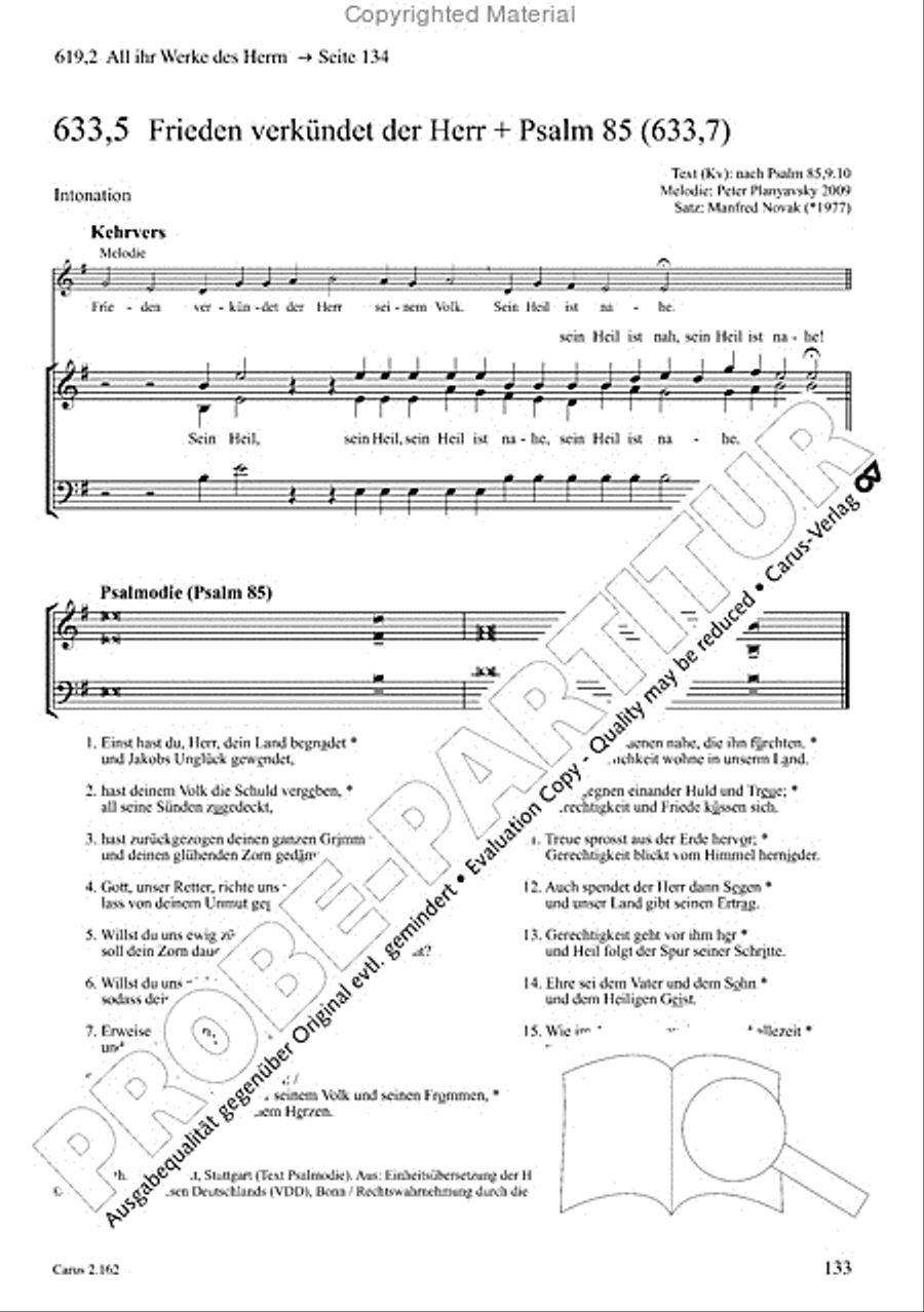 Chorbuch Gotteslob SAM 3-Part scores gallery preview page 134