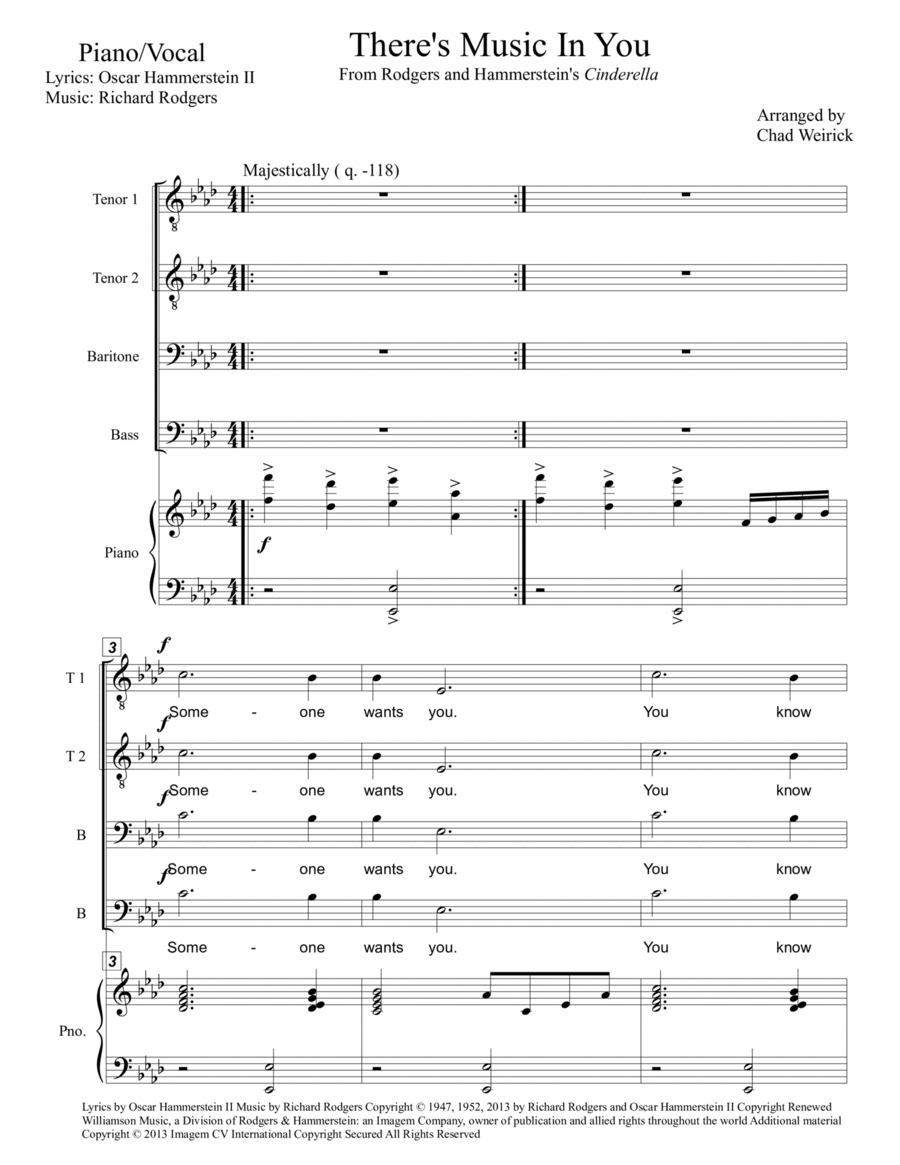 There's Music In You TTBB scores gallery preview page 1