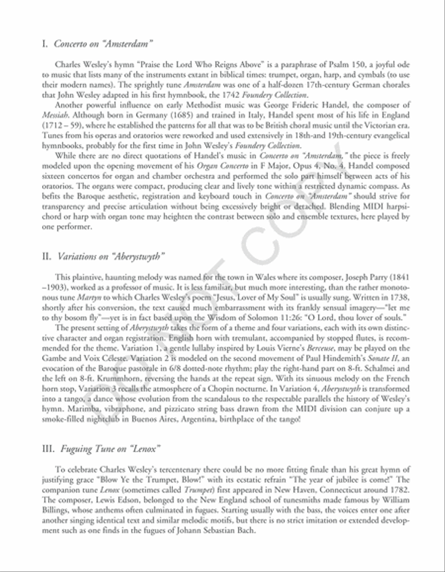 Charles Wesley Organbook Organ scores gallery preview page 5